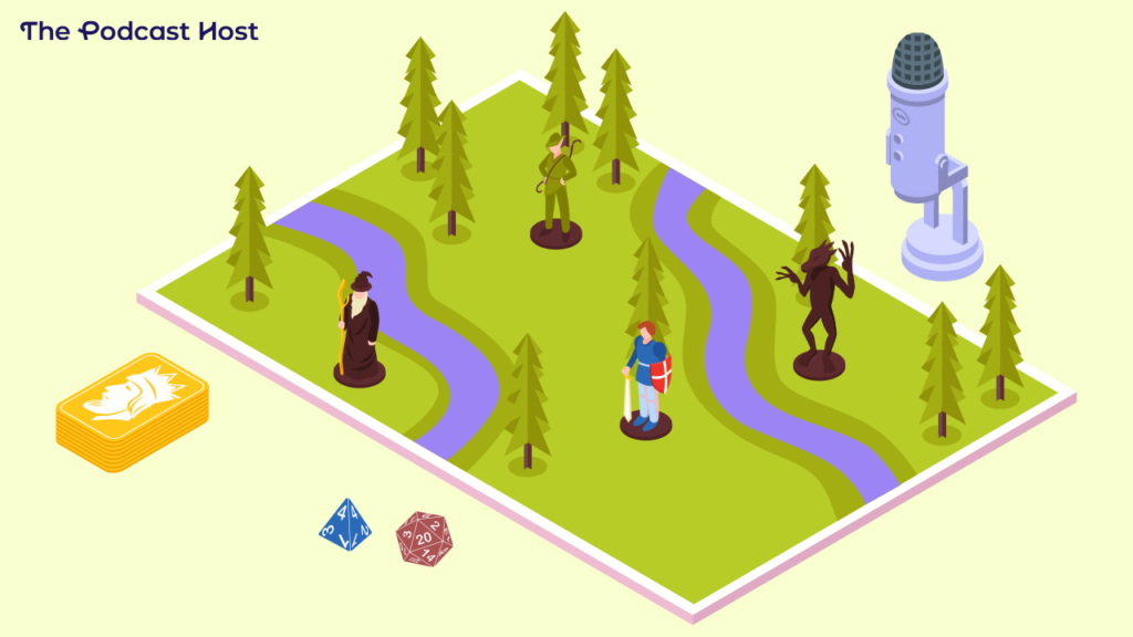 a tabletop game in full swing