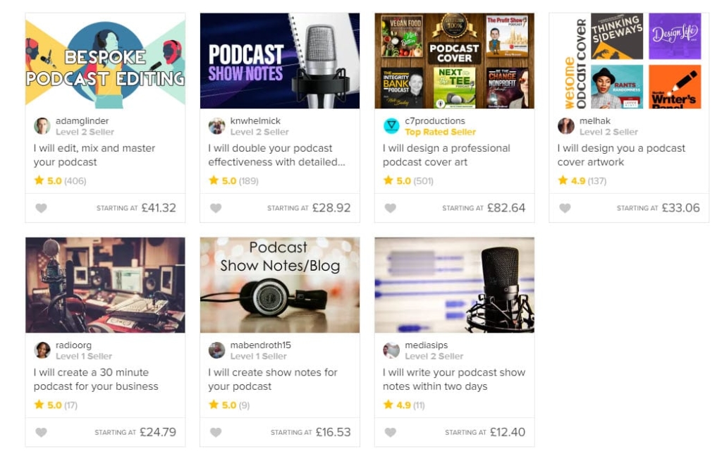 what is fiverr? fiverr podcast services