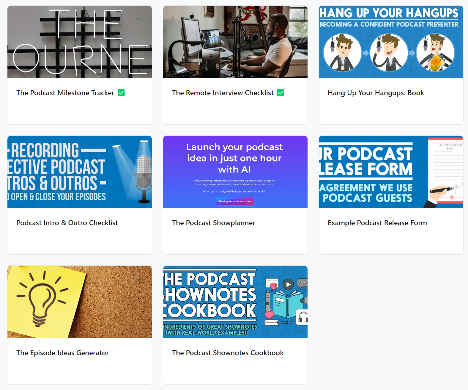 all academy resources