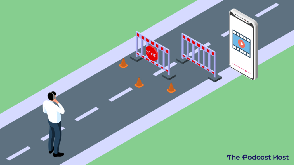 podcaster facing roadblocks due to video