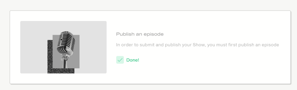 Publish an episode - editorial workflow