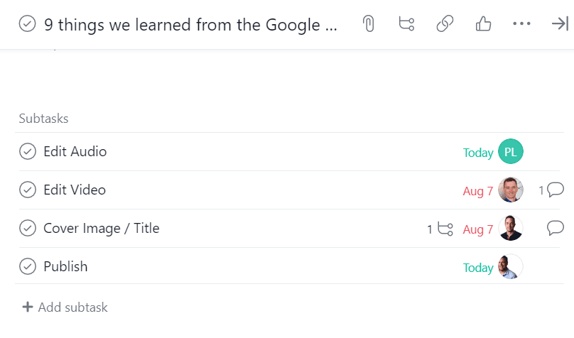 podcast editorial workflow