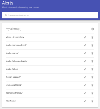 podcast google alerts