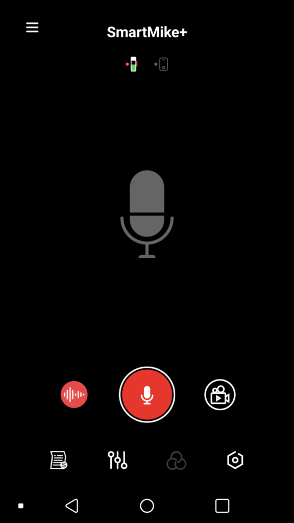 SmartMike+ Recording UI